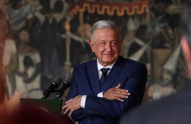 Mexican president softens tone on trade dispute as Blinken visits