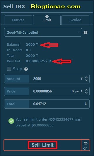 Cách mua bán giao dịch trên HitBTC. Ảnh 4