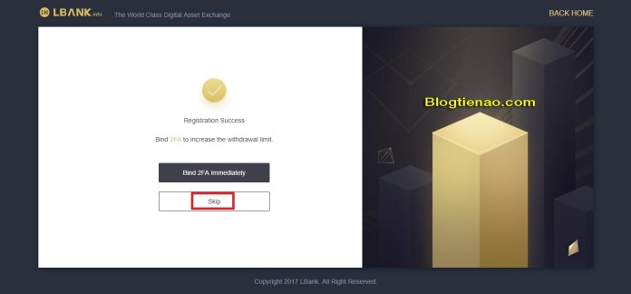 Đăng ký tài khoản LBank. Ảnh 3