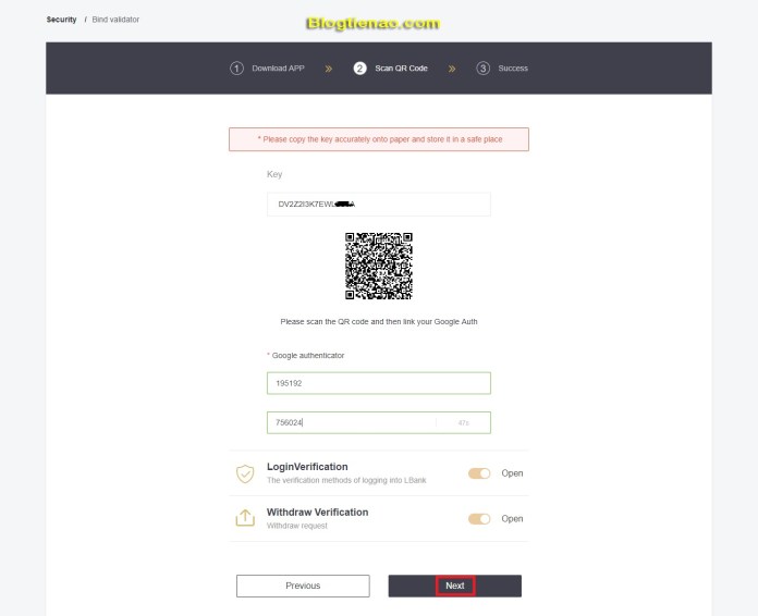 Bảo mật tài khoản sàn LBank. Ảnh 5