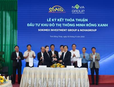 NovaGroup và Sokimex cam kết đầu tư, phát triển dự án khu đô thị Blue Dragon