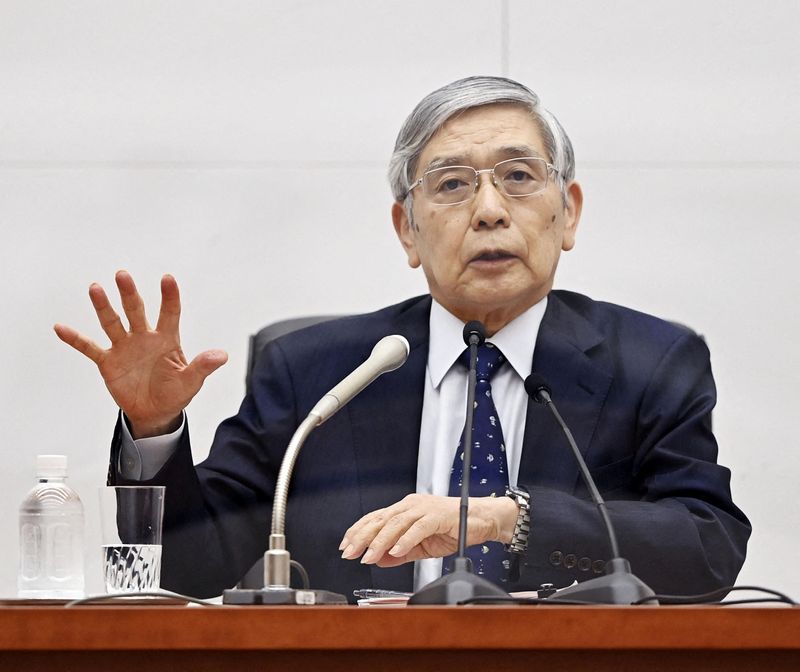 BOJ Gov Kuroda rules out rate hike until wages rise more