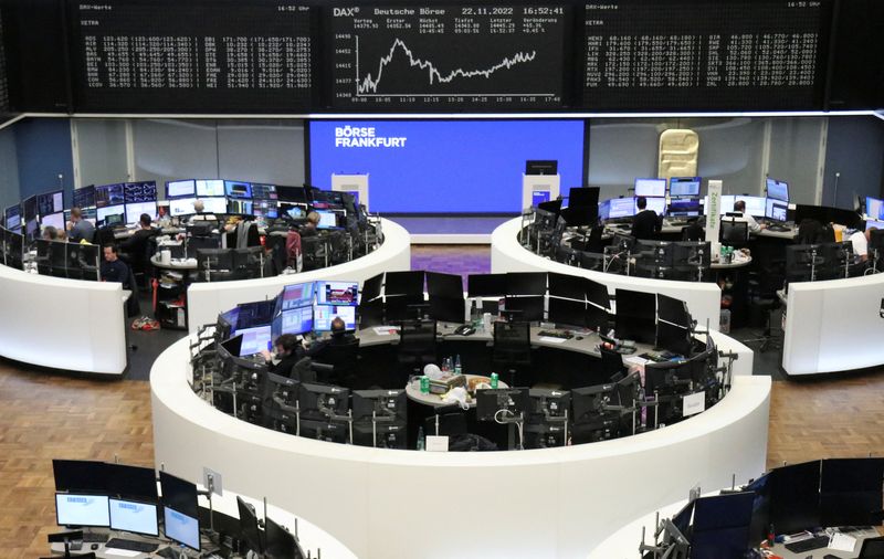 European shares muted, set for sixth straight week of gains