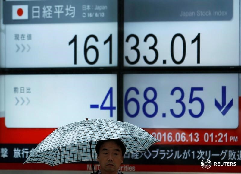 Asia stocks slump on hawkish Fed signals, central bank caution