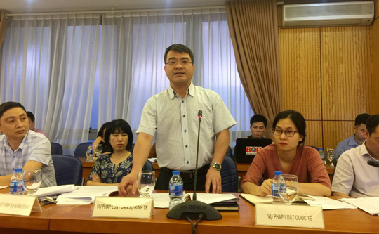 Ông Nguyễn Thanh Tú, Vụ trưởng Vụ Pháp luật dân sự - kinh tế cho biết đã báo cáo Chính phủ 3 xu hướng về tiền ảo trên thế giới