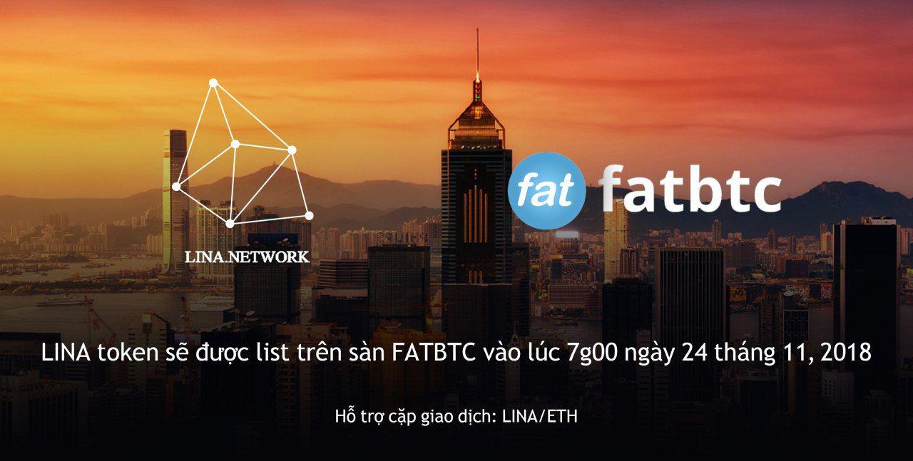 Lina list trên sàn FATBTC