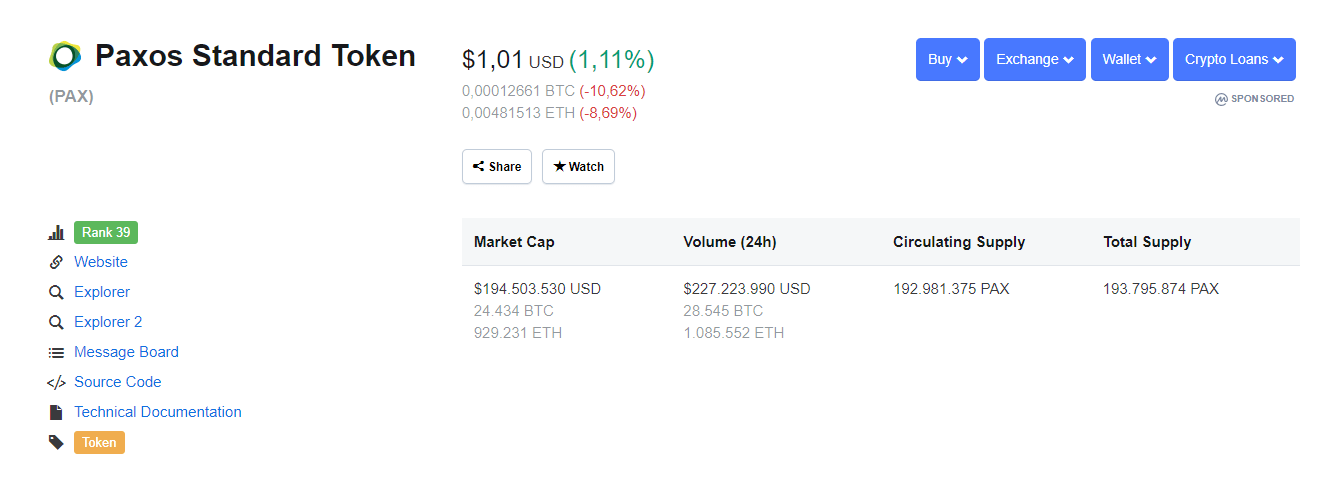 Paxos cho phép chuyển đổi stablecoin PAX về tiền mặt tức thì, không giới hạn số lượng