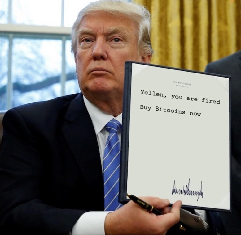 tiendientu,tiền điện tử, gợi ý mua bitcoin từ tổng thống mỹ donald trump,btcnews