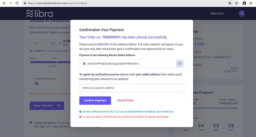 facecoin,tiendientu,tiền điện tử,libra scam,btcnews