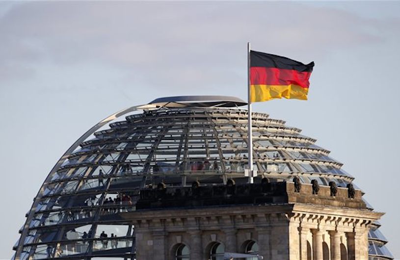 Reichstag-building-with-german-flag