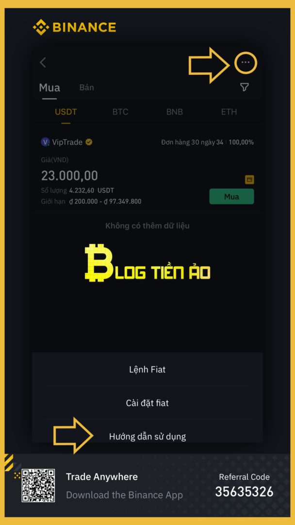 Hướng dẫn sử dụng Binance P2P