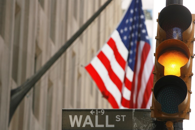 U.S. stocks lower at close of trade; Dow Jones Industrial Average down 0.84%