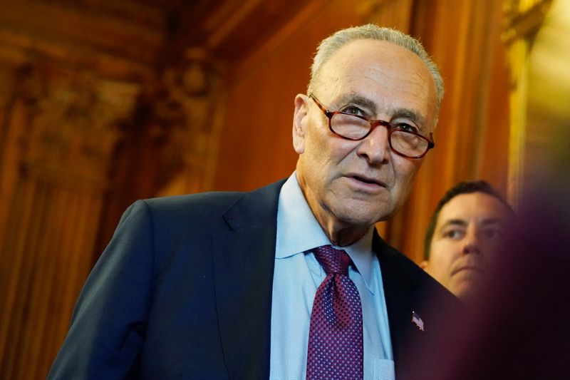Top Senate Democrat Schumer asks U.S. businesses to weigh in on debt default