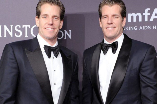 Anh em song sinh Cameron và Tyler Winklevoss đang là tỷ phú bitcoin.