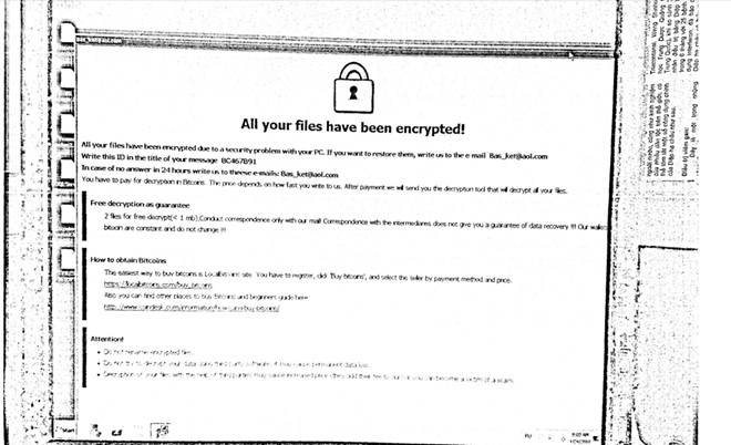 Cang Sai Gon khong the cong bo thong tin vi nhiem virus WannaCry hinh anh 1