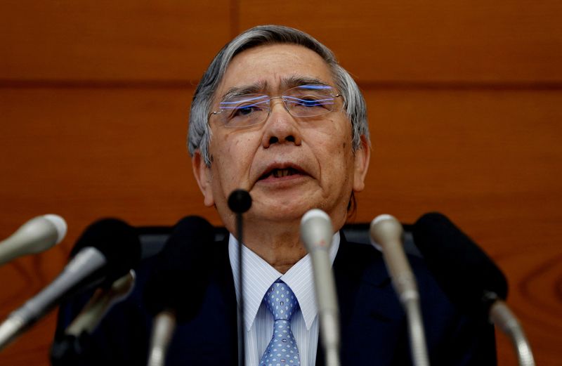 BOJ's Kuroda says weak yen may push up cost of living, hurt households more than before
