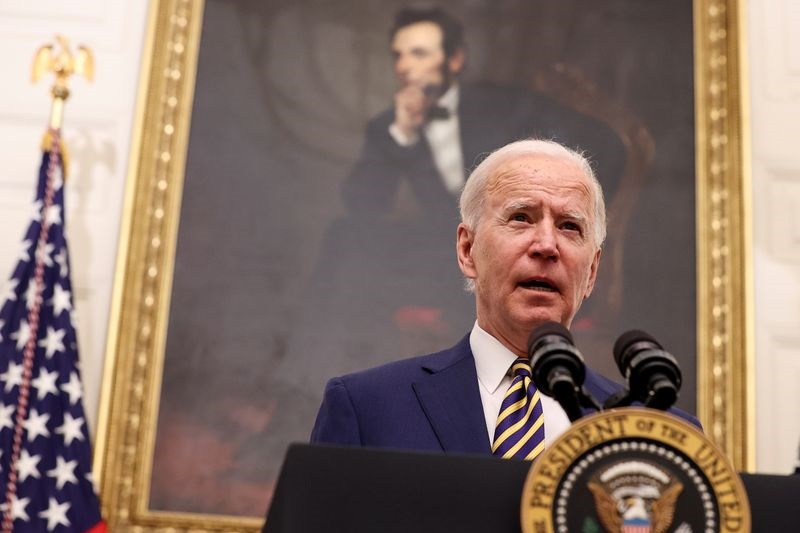 Biden Says His Economic Plan Is Working After Record 2021 Job Gain