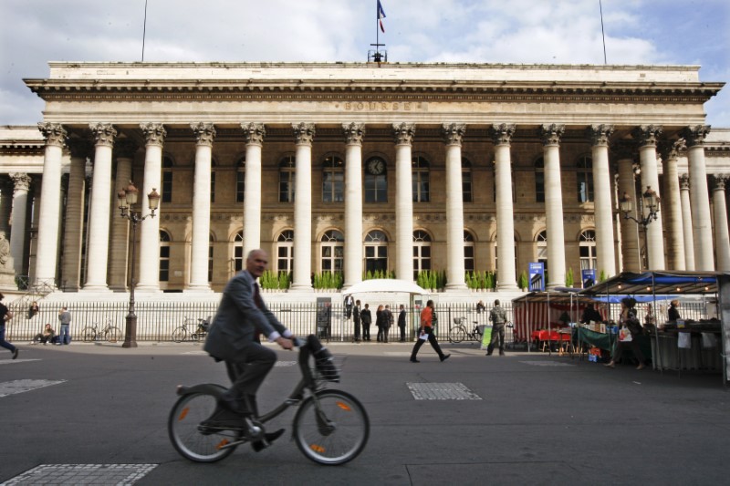 France stocks lower at close of trade; CAC 40 down 0.50%