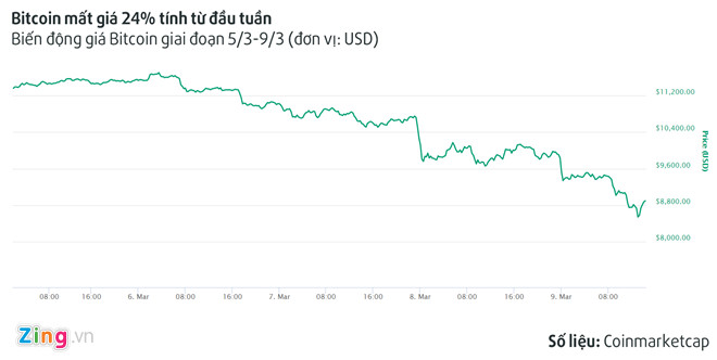 Bitcoin mat gia 24% trong tuan, xuong duoi 9.000 USD hinh anh 1